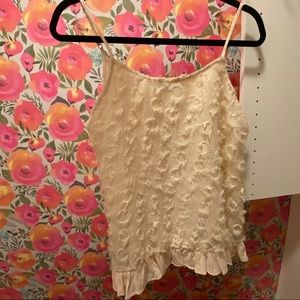 Doe & Rae Cream camisole tank